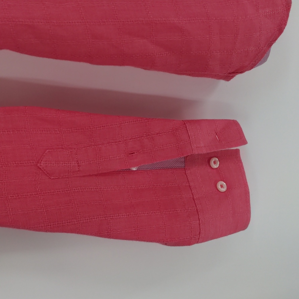 Tommy Bahama Men's Linen Pink‎ Shirt Size Extra Large Button Front Long Sleeve - Picture 10 of 14